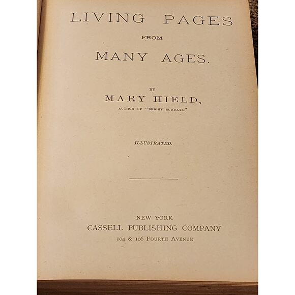 Living Pages From Many Ages By Mary Hield Illustrated Character Traits Vintage - Picture 12 of 14